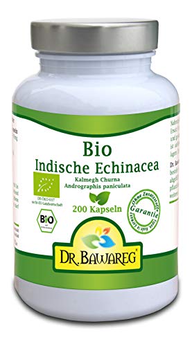 BIO Kalmegh - indischer Echinacea - 200 vegane Kapseln - Dr. Bawareg