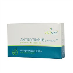 ANDROGRAPHIS paniculata 300 Extrakt, 60 vegane Kapseln mit hoch dosiertem Andrographis Pflanzenextrakt Pulver - 1